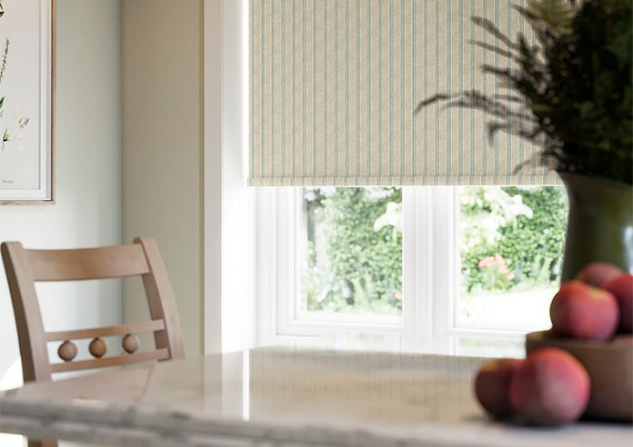 Emily Bond George Stripe Print, Fern - Twist&Fit Roller Blind - Image 5